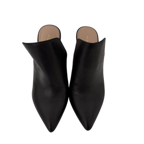 Aldo Etalisien Snakeskin Vegan Leather Slip on Block Mule Booties size 7 - Picture 10 of 10